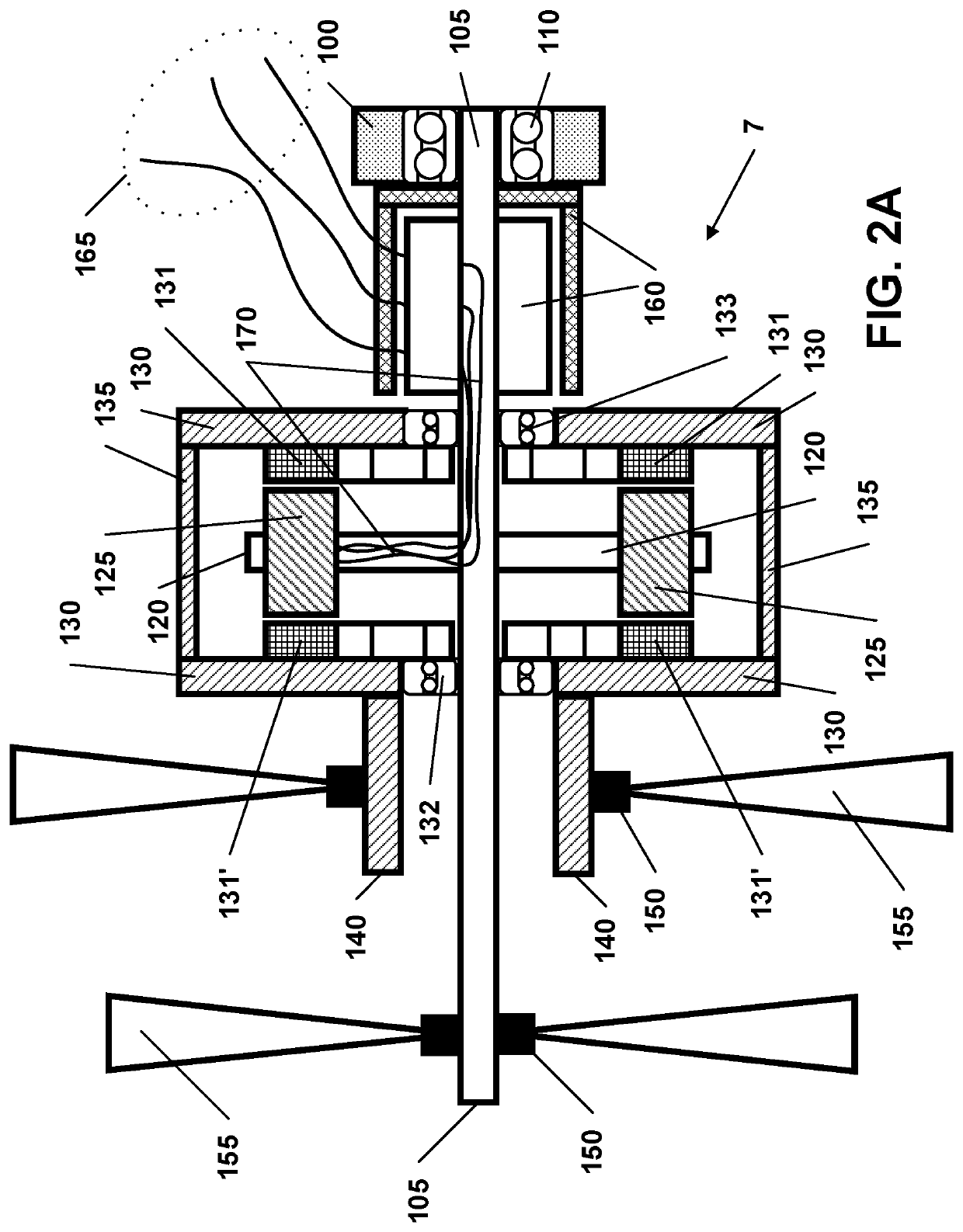 Counter-rotating axial electric motor assembly