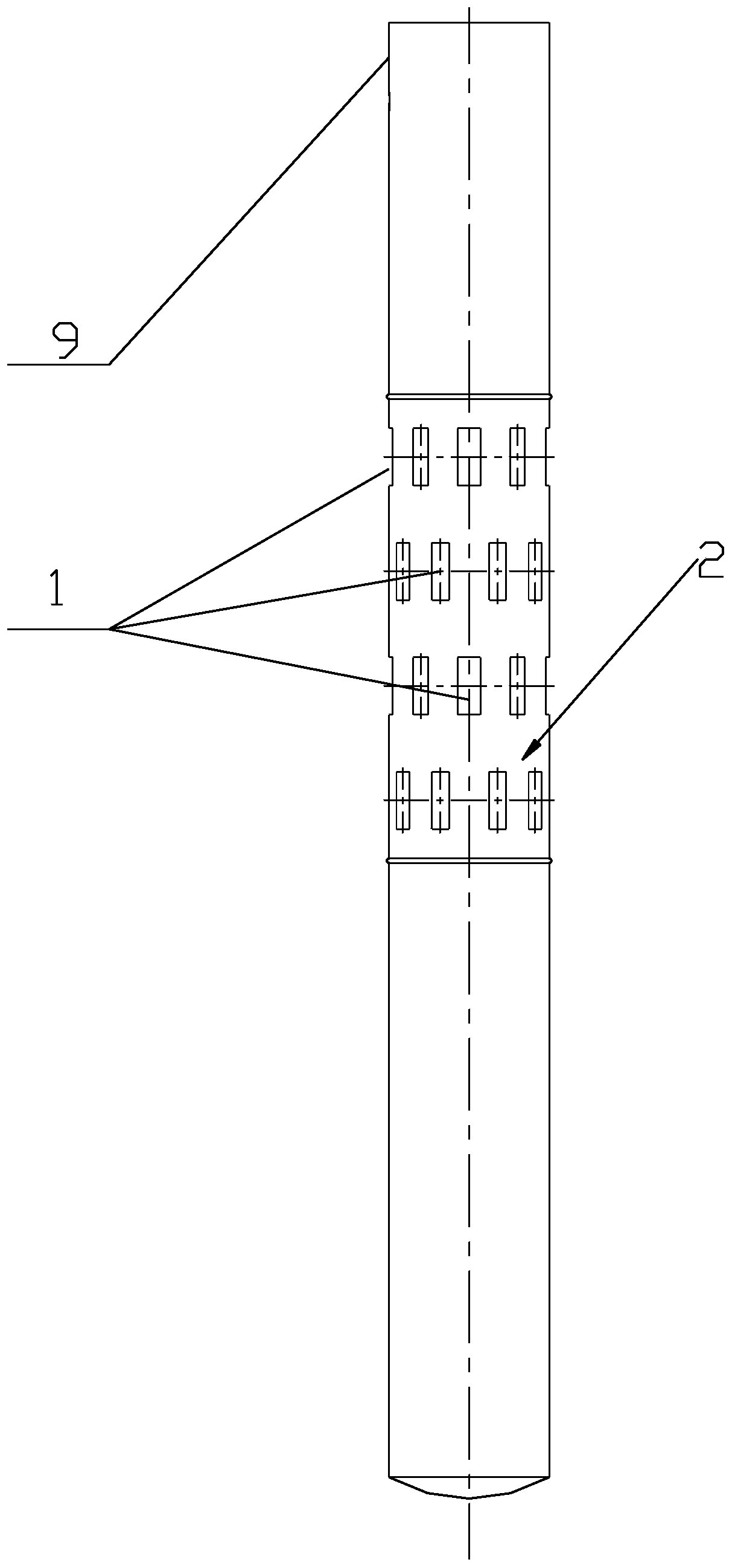 Water level observation pipe capable of realizing layered report of frozen wall intersection conditions