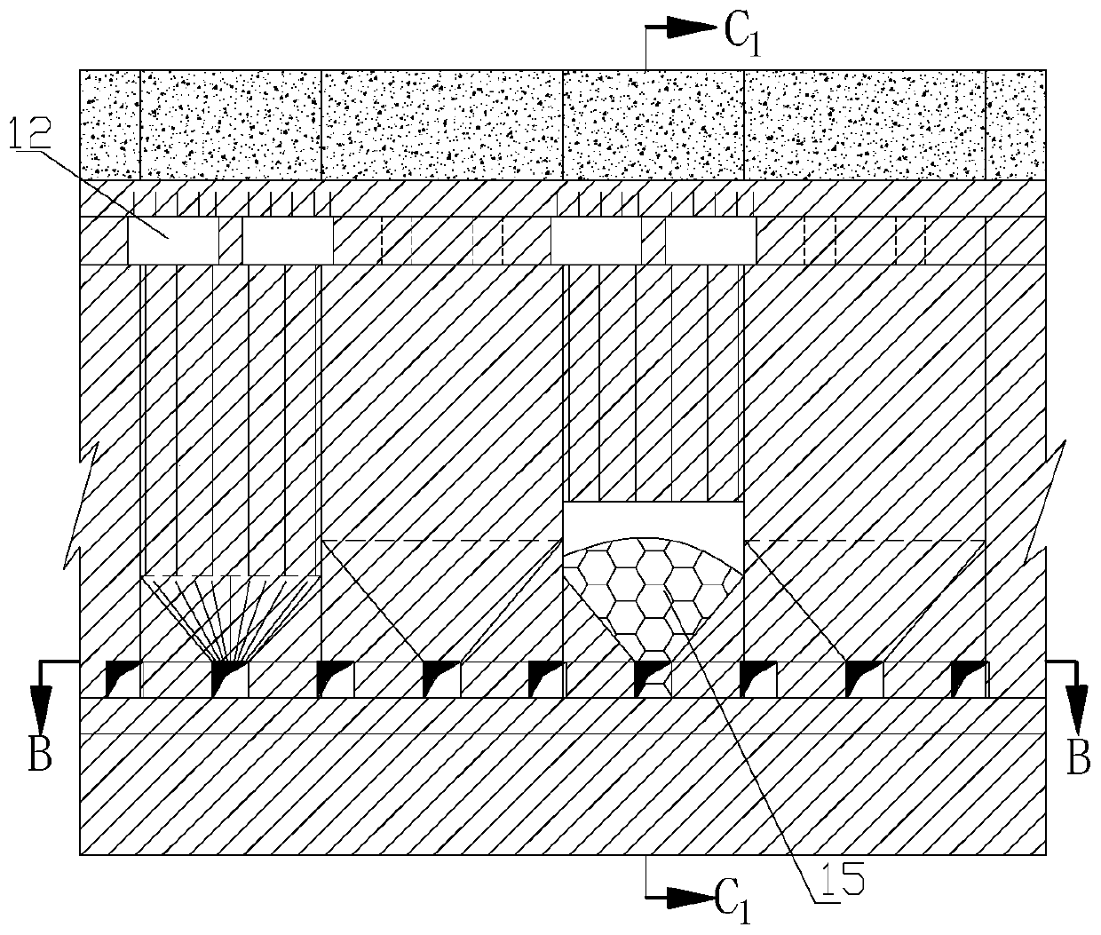 Safe and efficient mining method for steeply-inclined and two-layer ore body