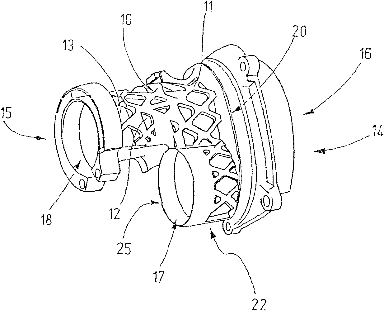 Spacer flange for a machine tool