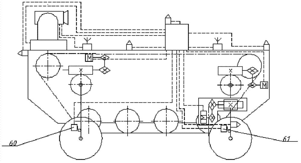 Wheel-track switching motor-driven trolley for disaster rescue