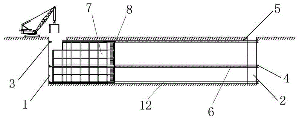 Modular construction system of underground building and construction method thereof