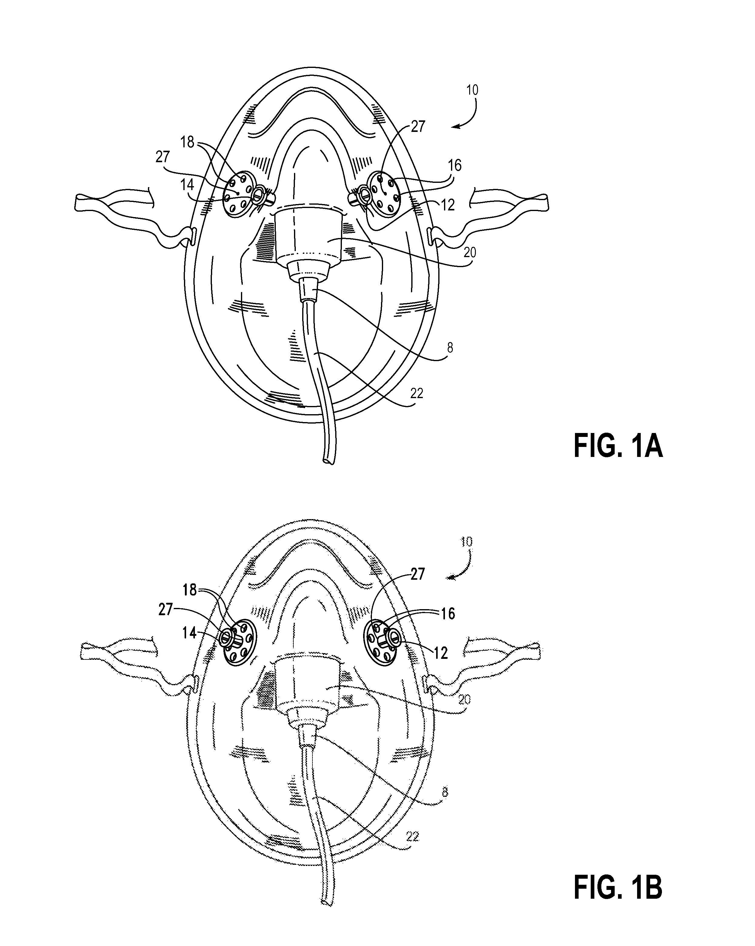 Oxygen facemask with capnography monitoring ports