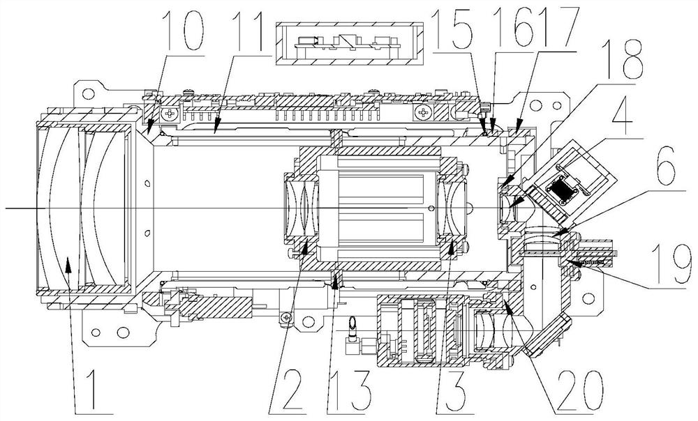 Photographing and recording all-in-one machine based on image space scanning