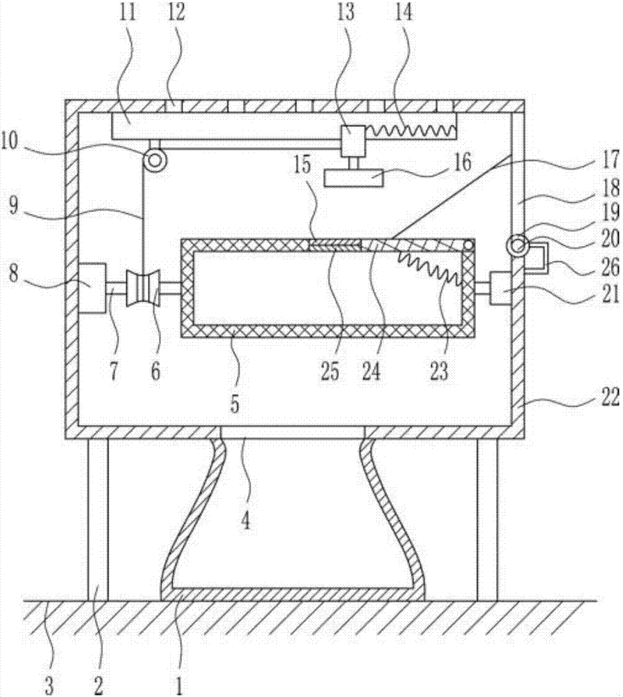 Industrial tobacco baking device