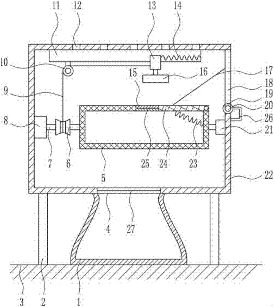 Industrial tobacco baking device