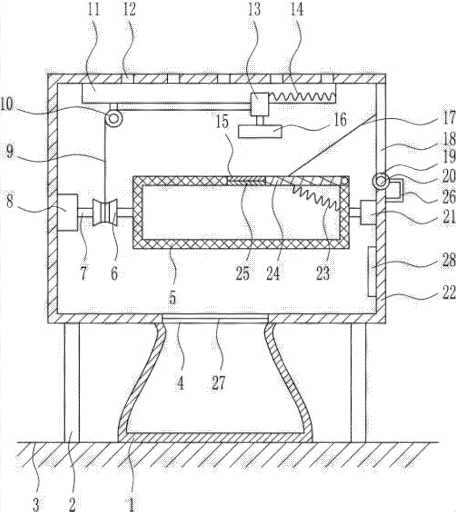 Industrial tobacco baking device