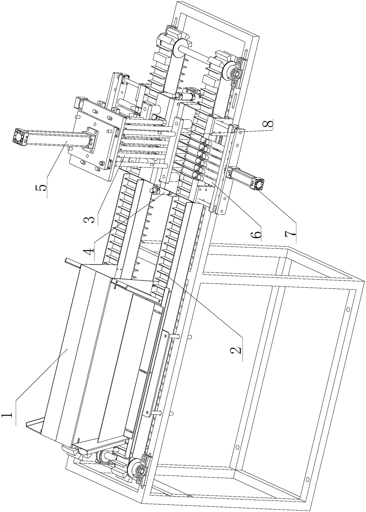 An inner tube placement device for combined fireworks