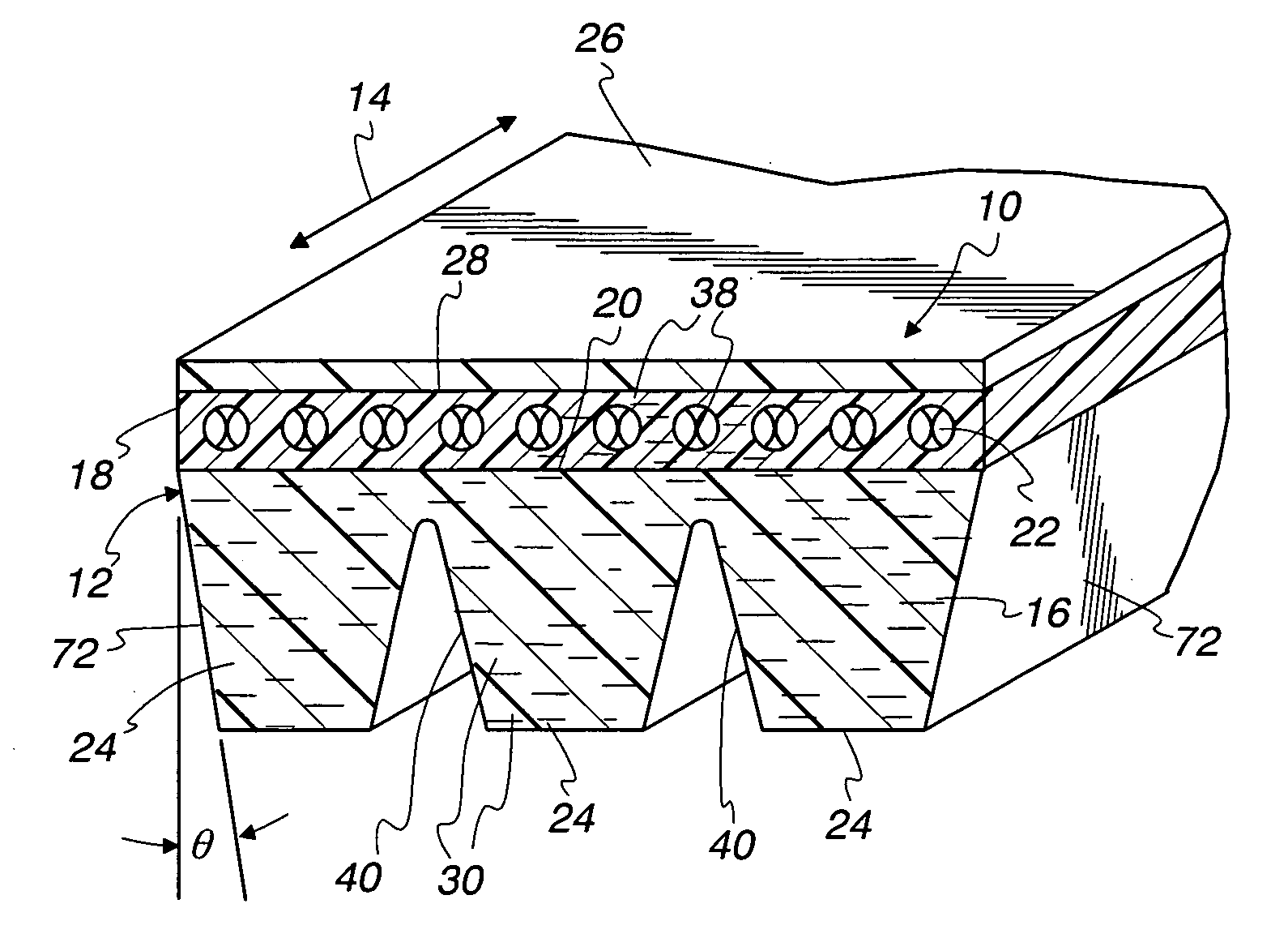 Rubber composition and power transmission belt incorporating the rubber composition