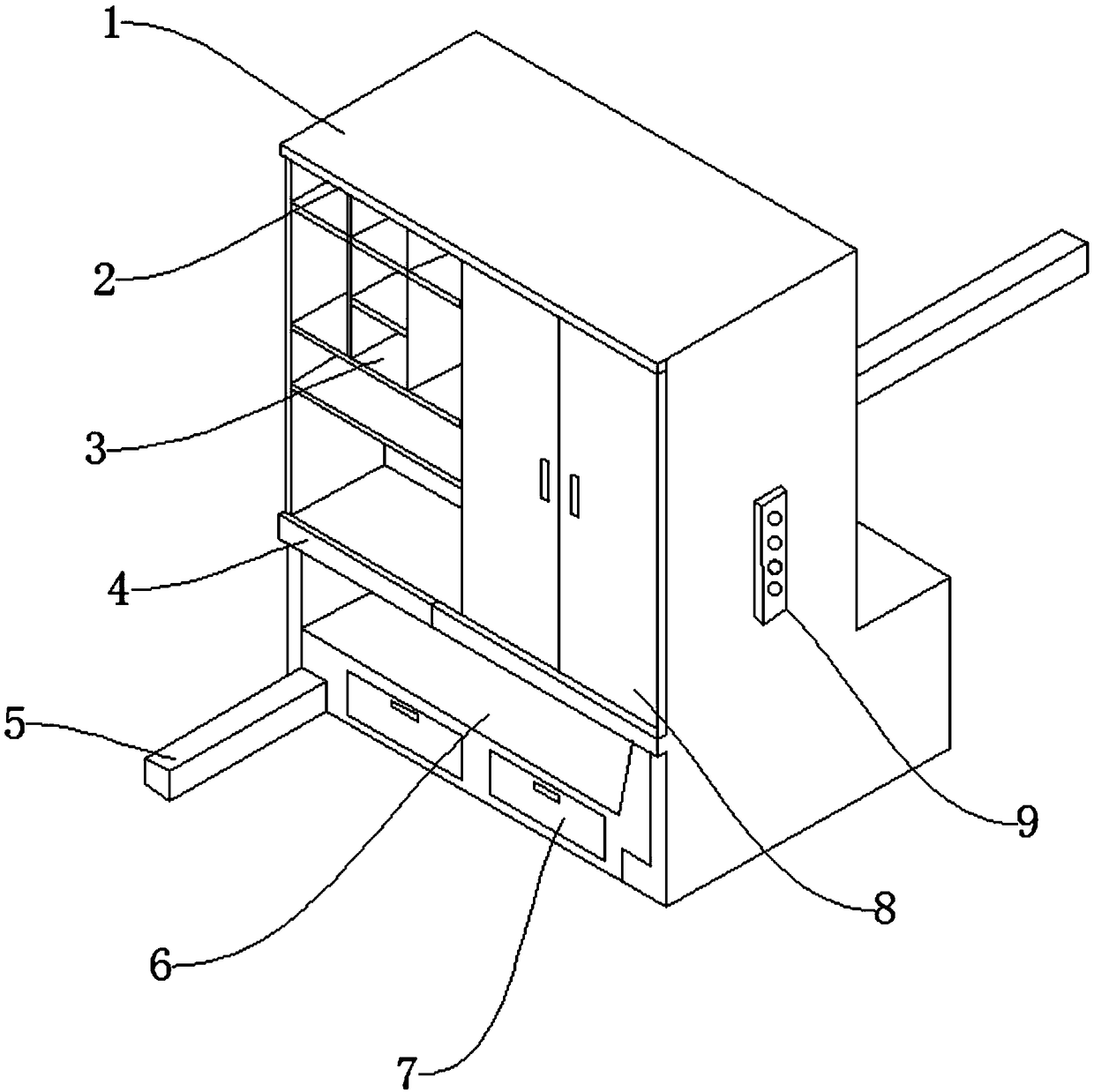 Foldable furniture of spatial multiplexing technology