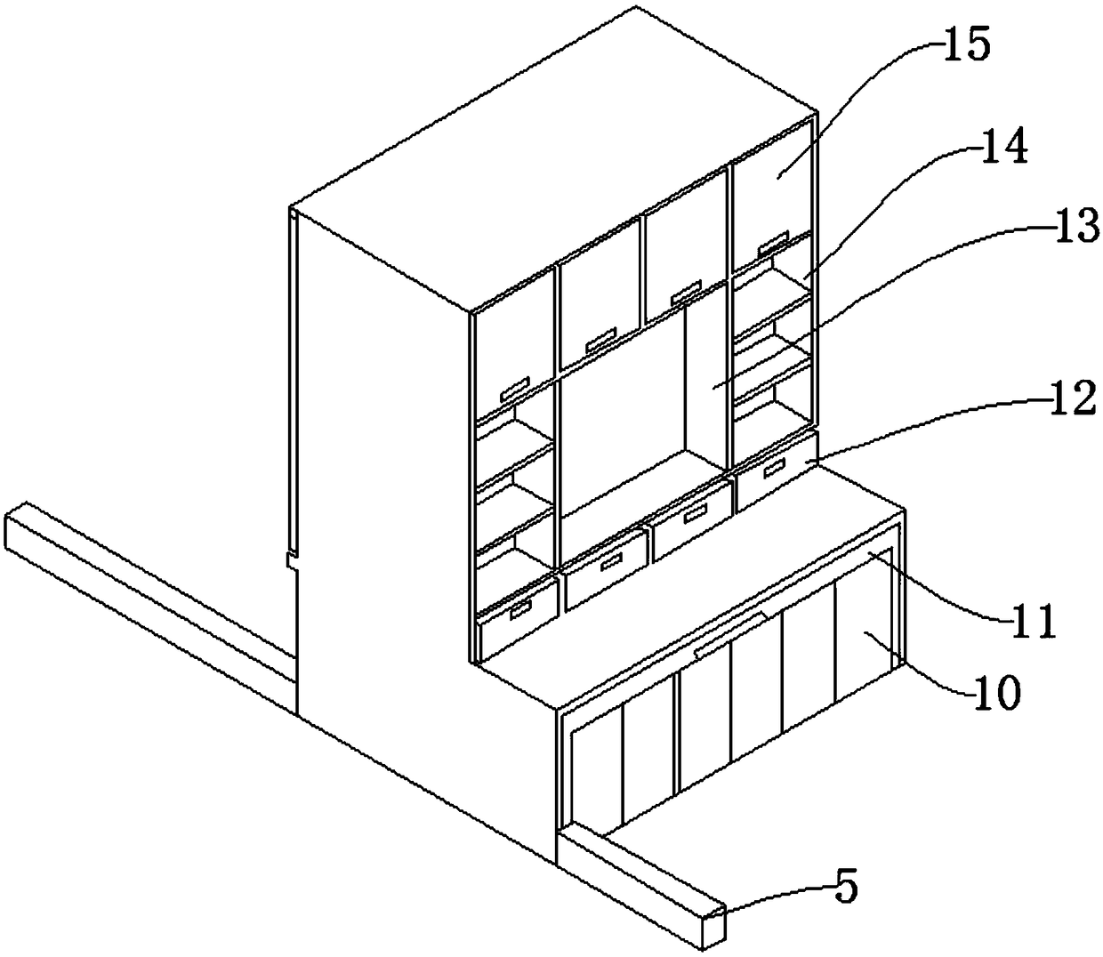 Foldable furniture of spatial multiplexing technology