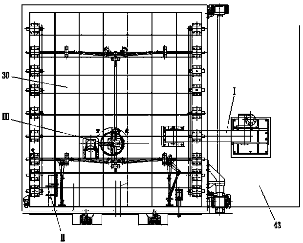 Metro inter-zone flood-preventing protective air-tight gate opened and closed in swing mode