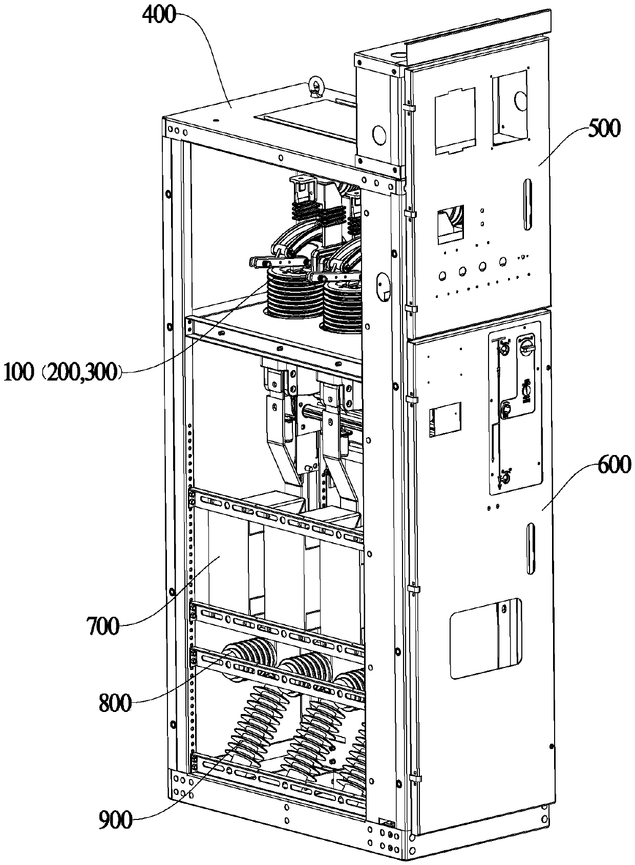 Interlocking mechanism of integrated switching mechanism