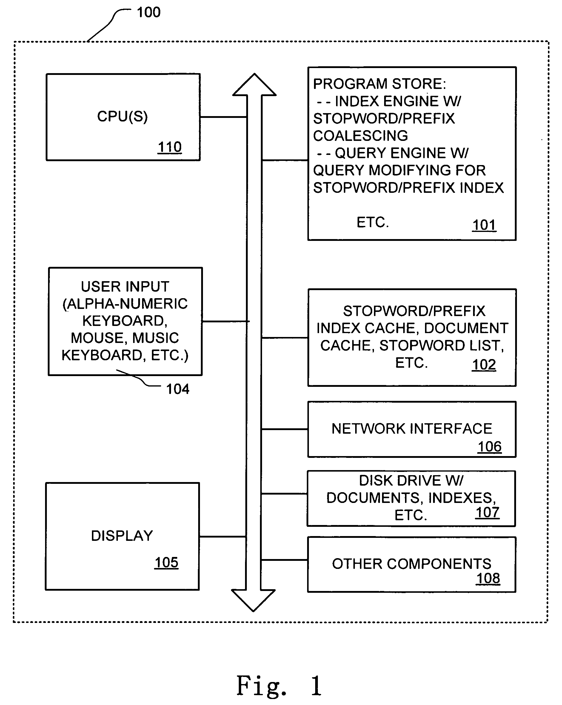 Processor for fast phrase searching