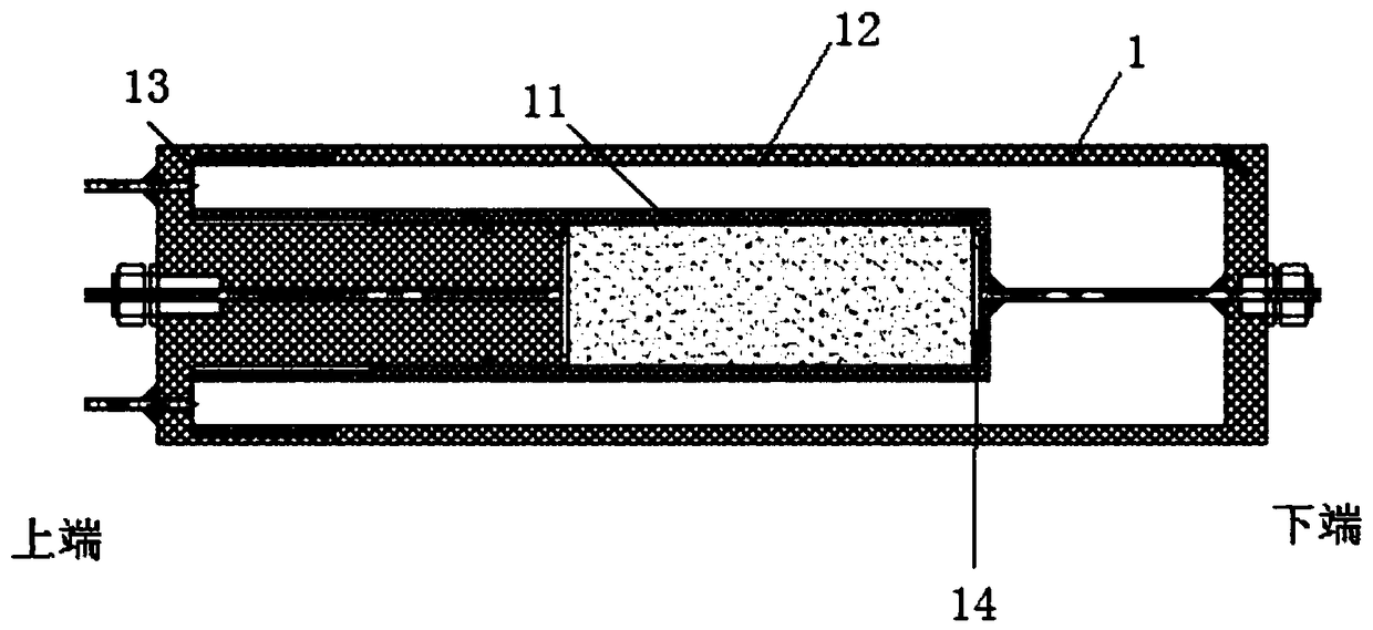 NMR relaxation semaphore calibrating device and method for aquo-complex sediment by combining X-CT technology