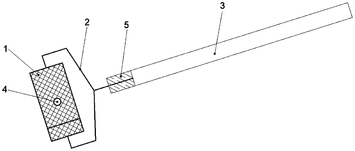 Concrete slab steel bar spacing marking device