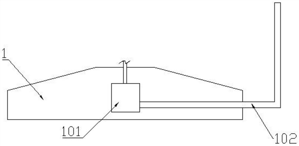 A compound water purifying agent smashing and throwing device suitable for lake surface water treatment