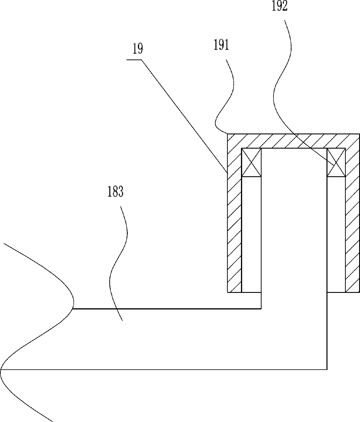 Novel zebra crossing drawing device for road facility