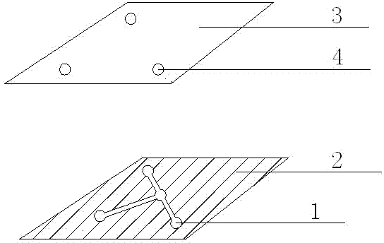 Two-dimensional microfluidic paper chip and manufacturing method thereof