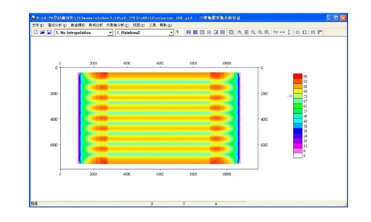 Quantitative analysis method for collected footprints by three-dimensional observation system