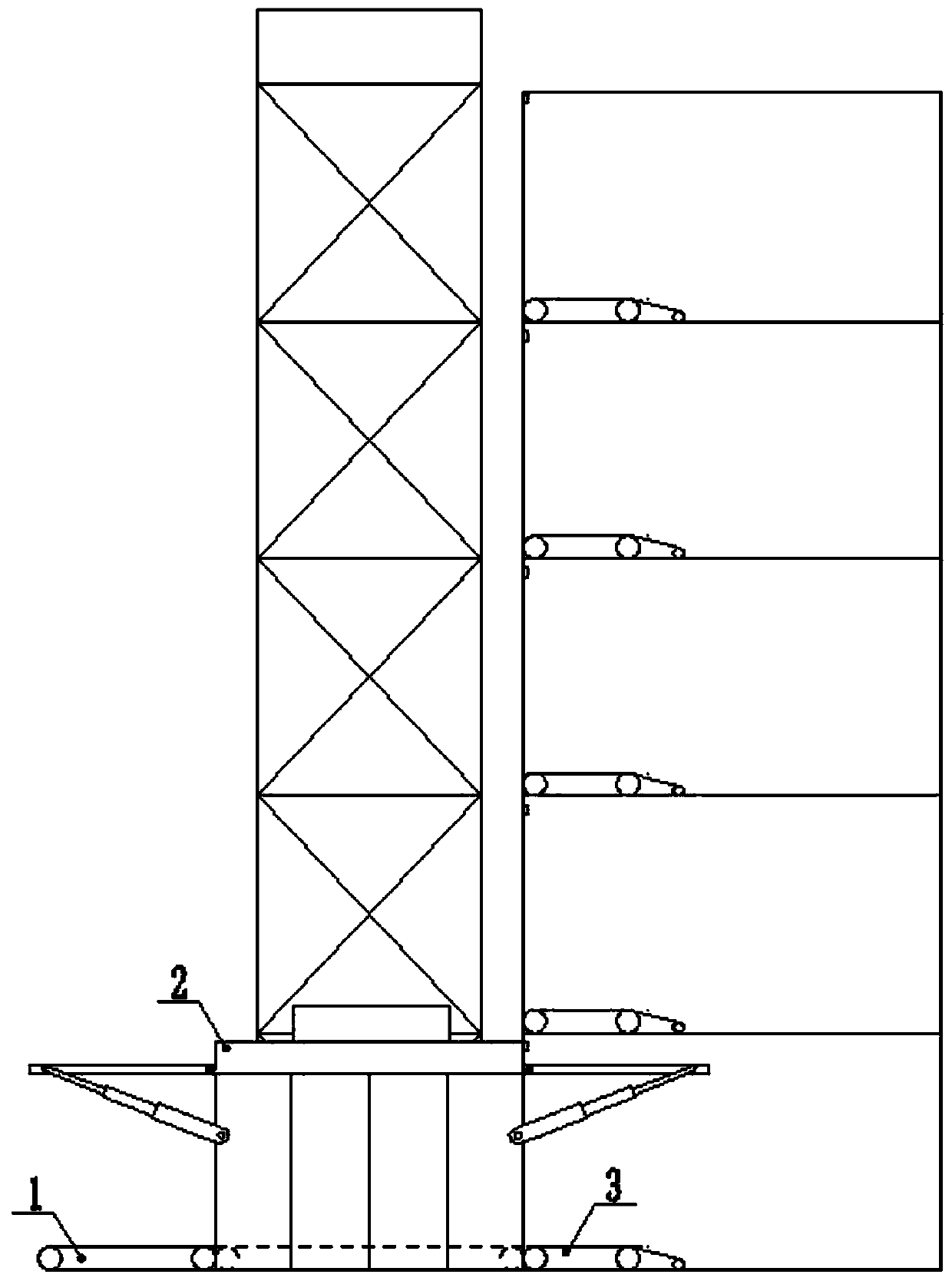 An unmanned cargo delivery building lifting robot