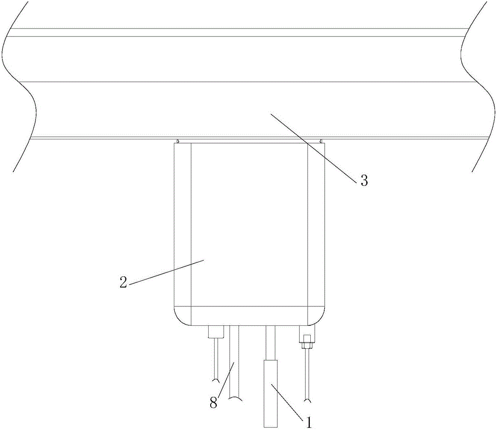 Ceiling rail suspension walking body weight support device