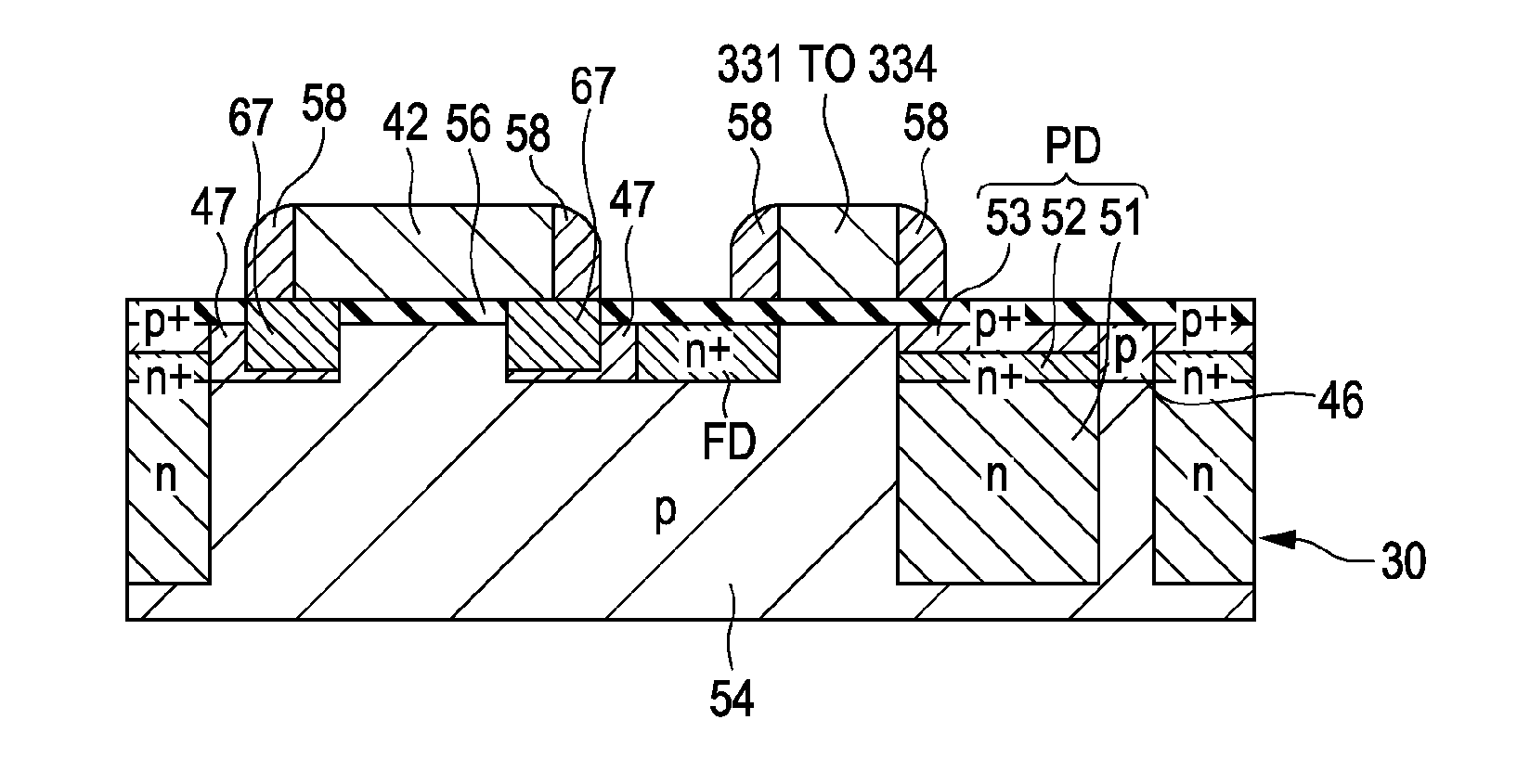 Solid-state imaging device, method of manufacturing the same, and electronic apparatus