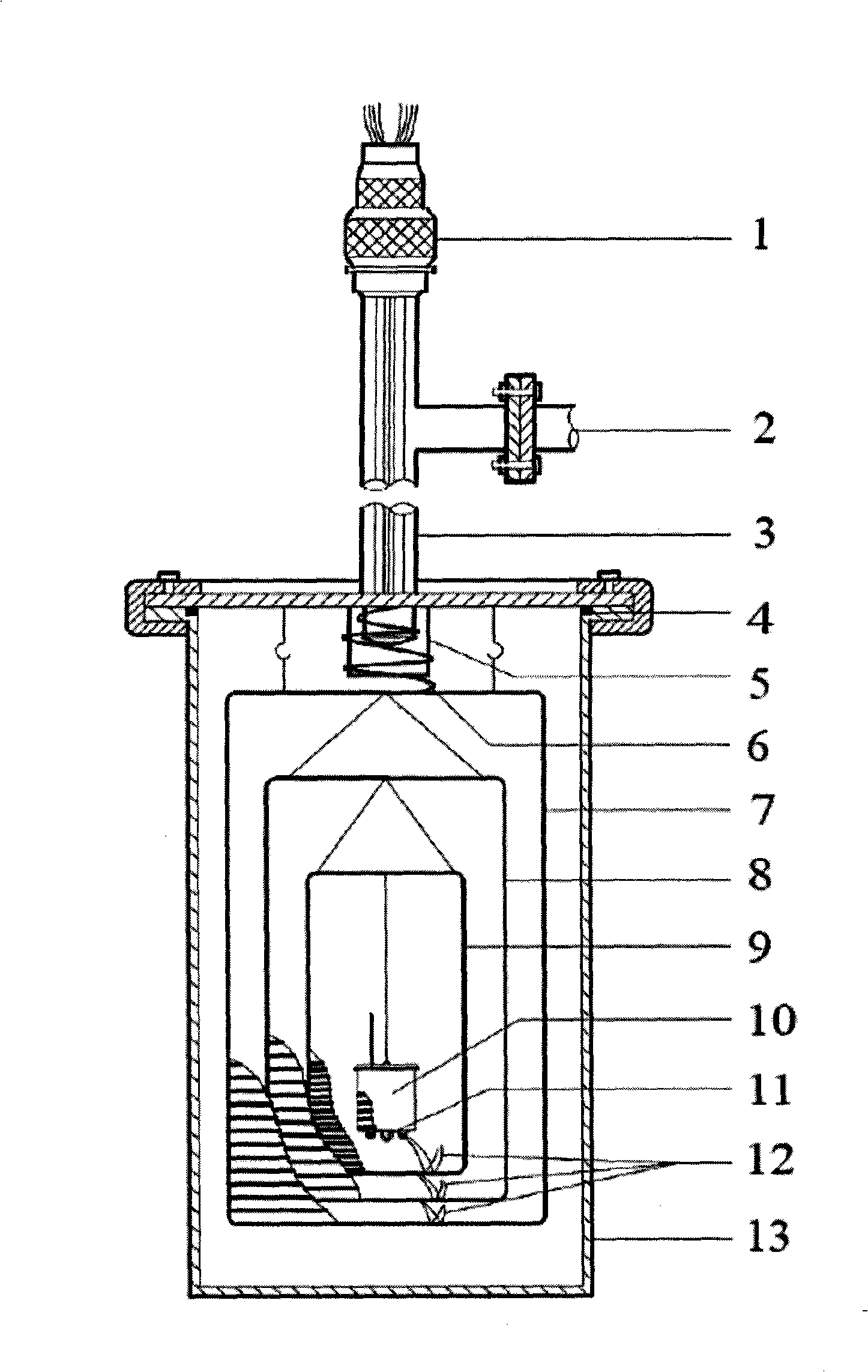 Adiabatic calorimeter and heat measuring system