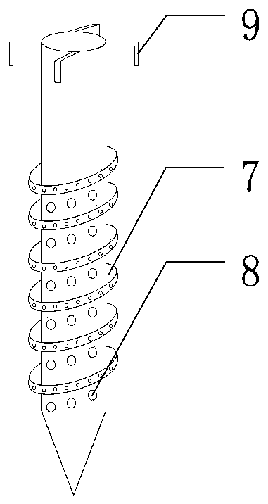 High-speed highway slope reinforcement and drainage device