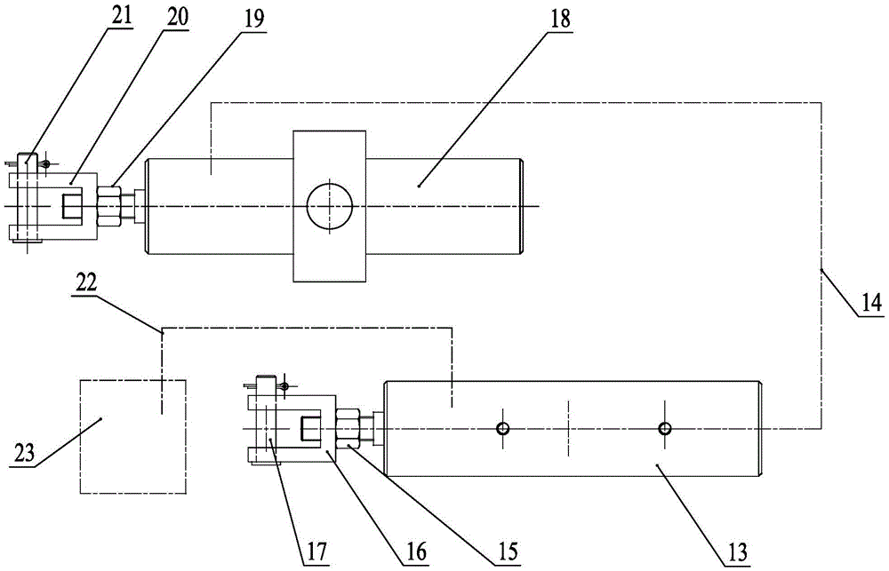 Hydraulic engaging and disengaging gear