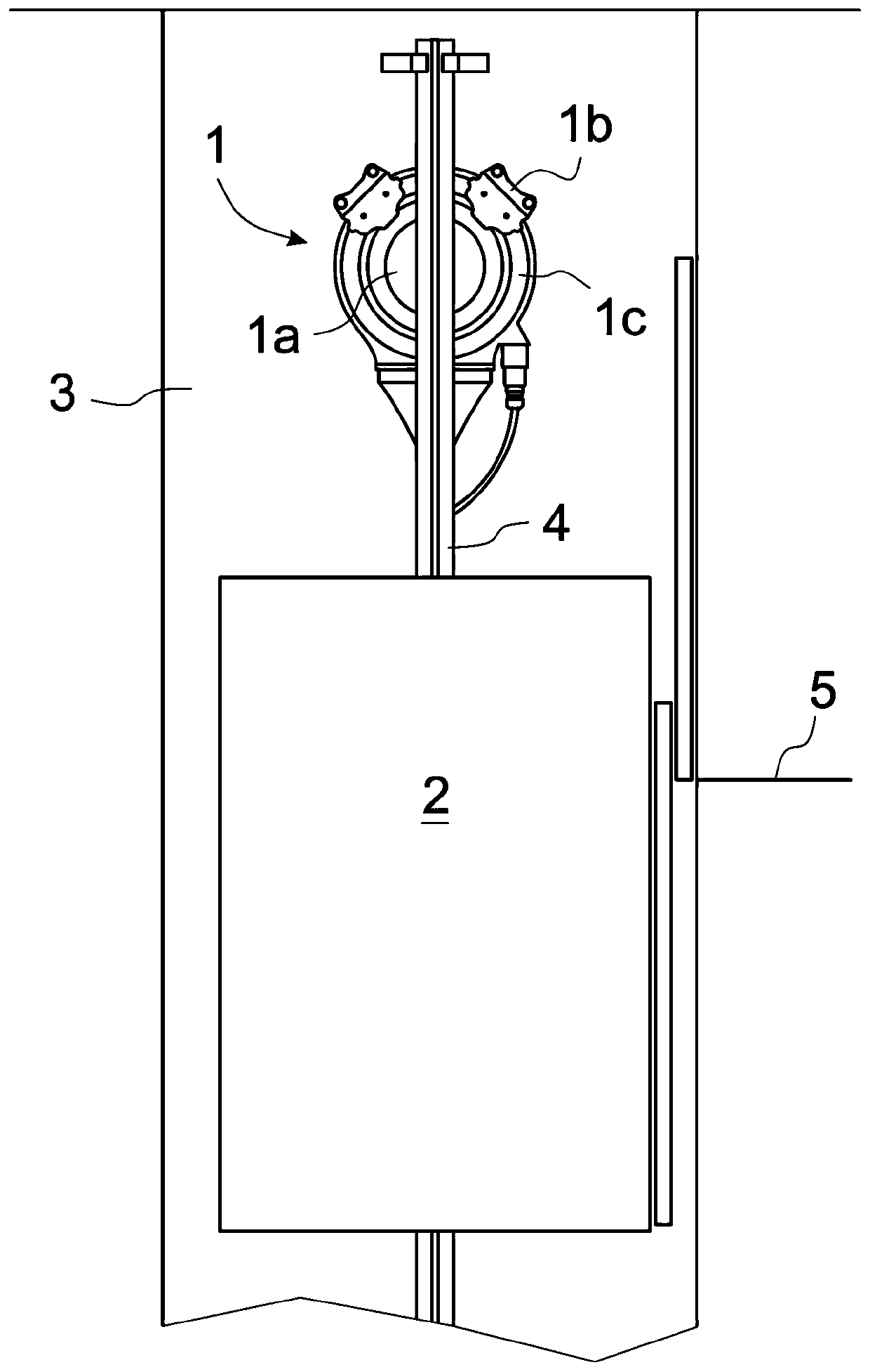 Elevator safety brake, elevator and method for testing elevator safety brakes