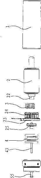 Permanent-magnetic vacuum one-way switch