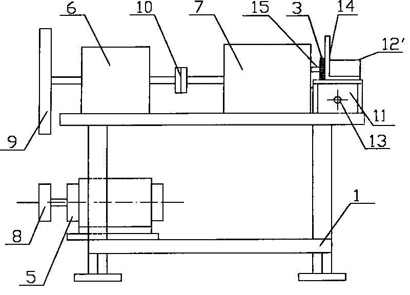 Round steel end chamfering machine