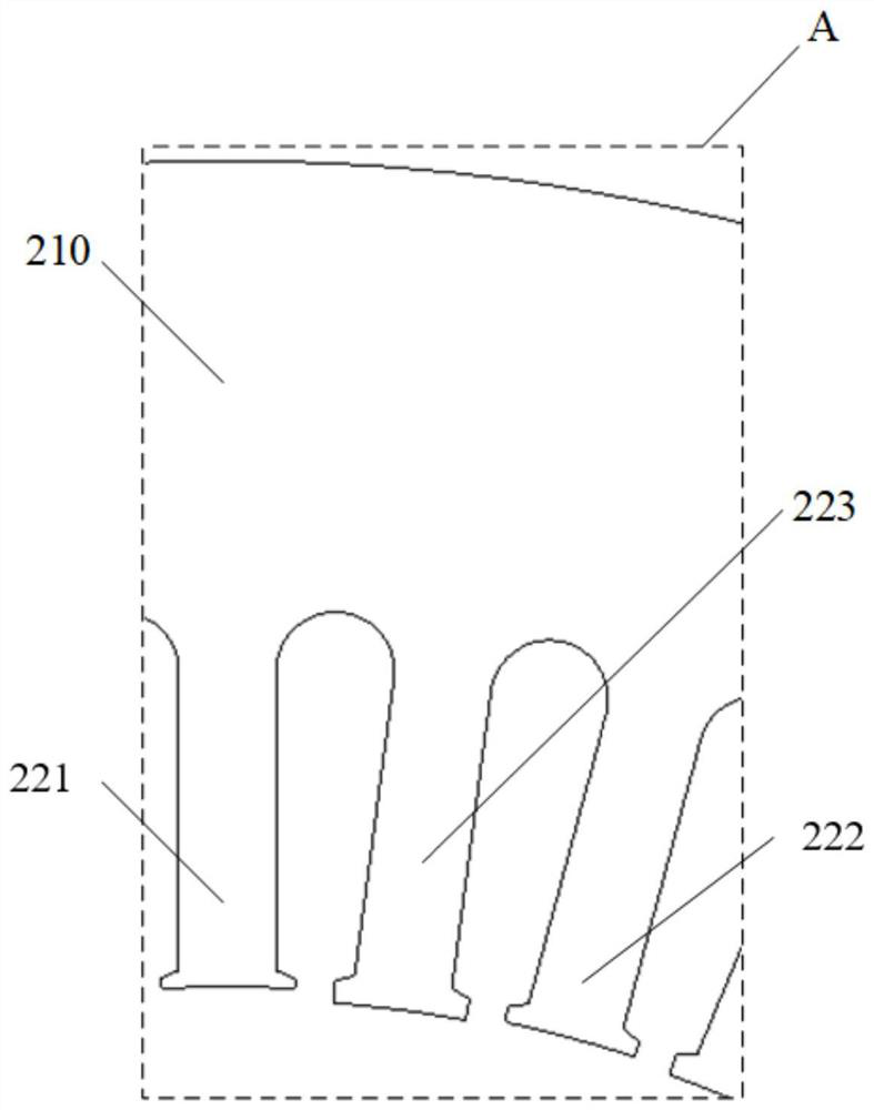 Stator and motor using same