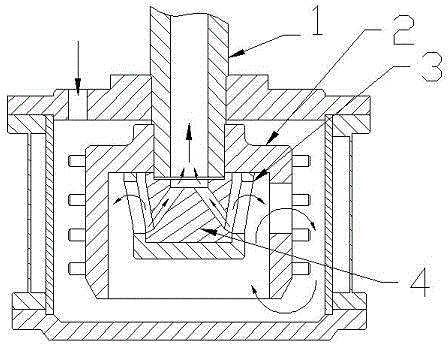 Centrifugal type partition-net-free material bead separator for media stirring mill