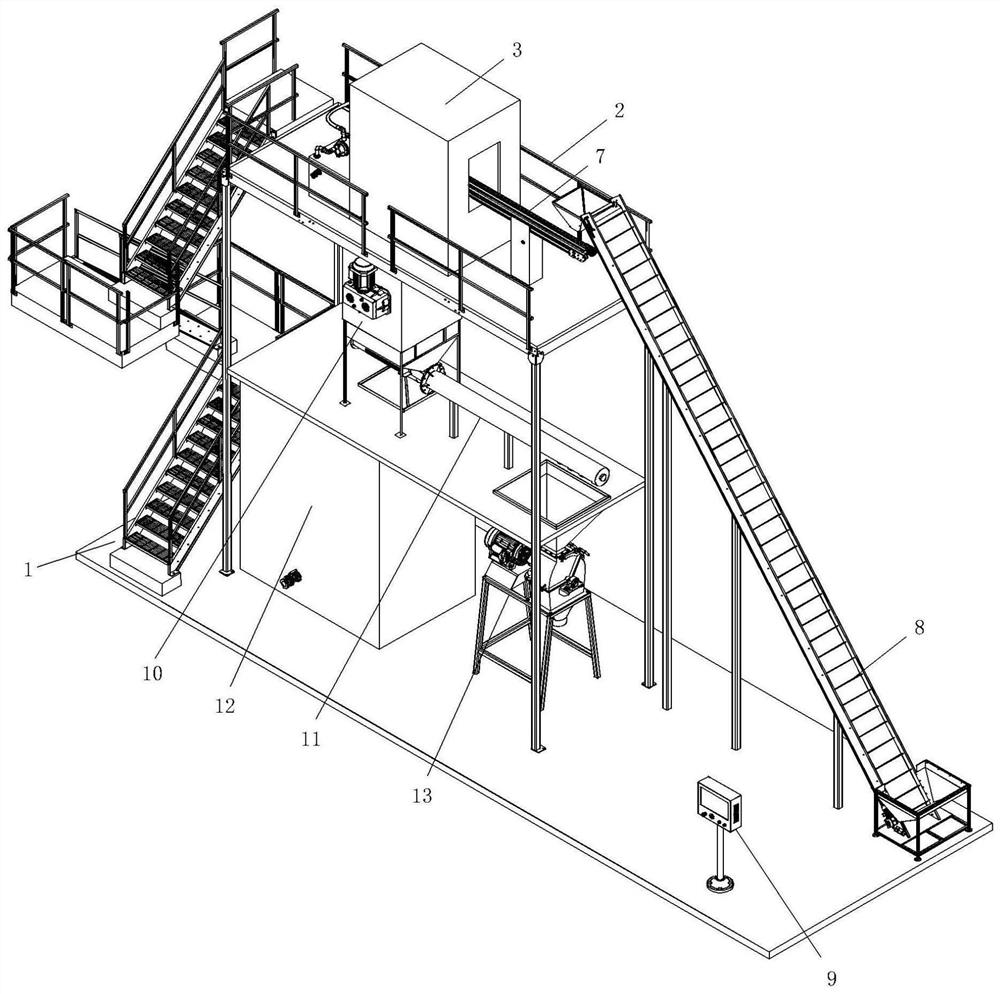 Plastic bottle cleaning and crushing integrated device