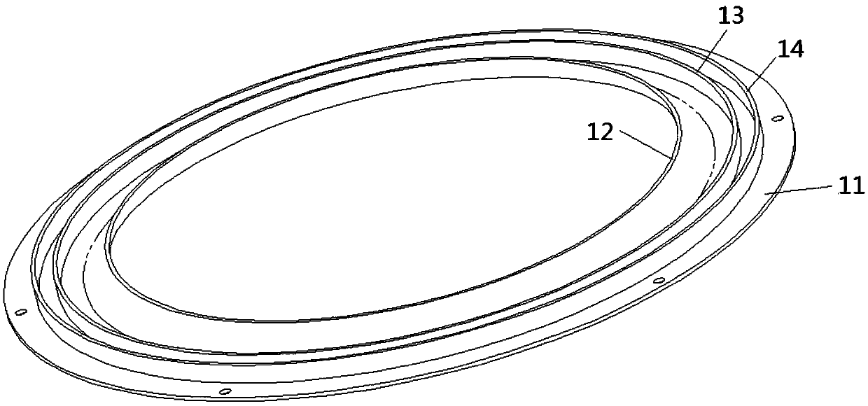 Wind inlet ring, wind wheel, draught fan structure and extractor hood