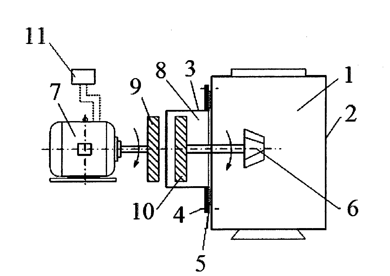 Sealed transmission device for helium space of high temperature gas cooled reactor and drive device thereof