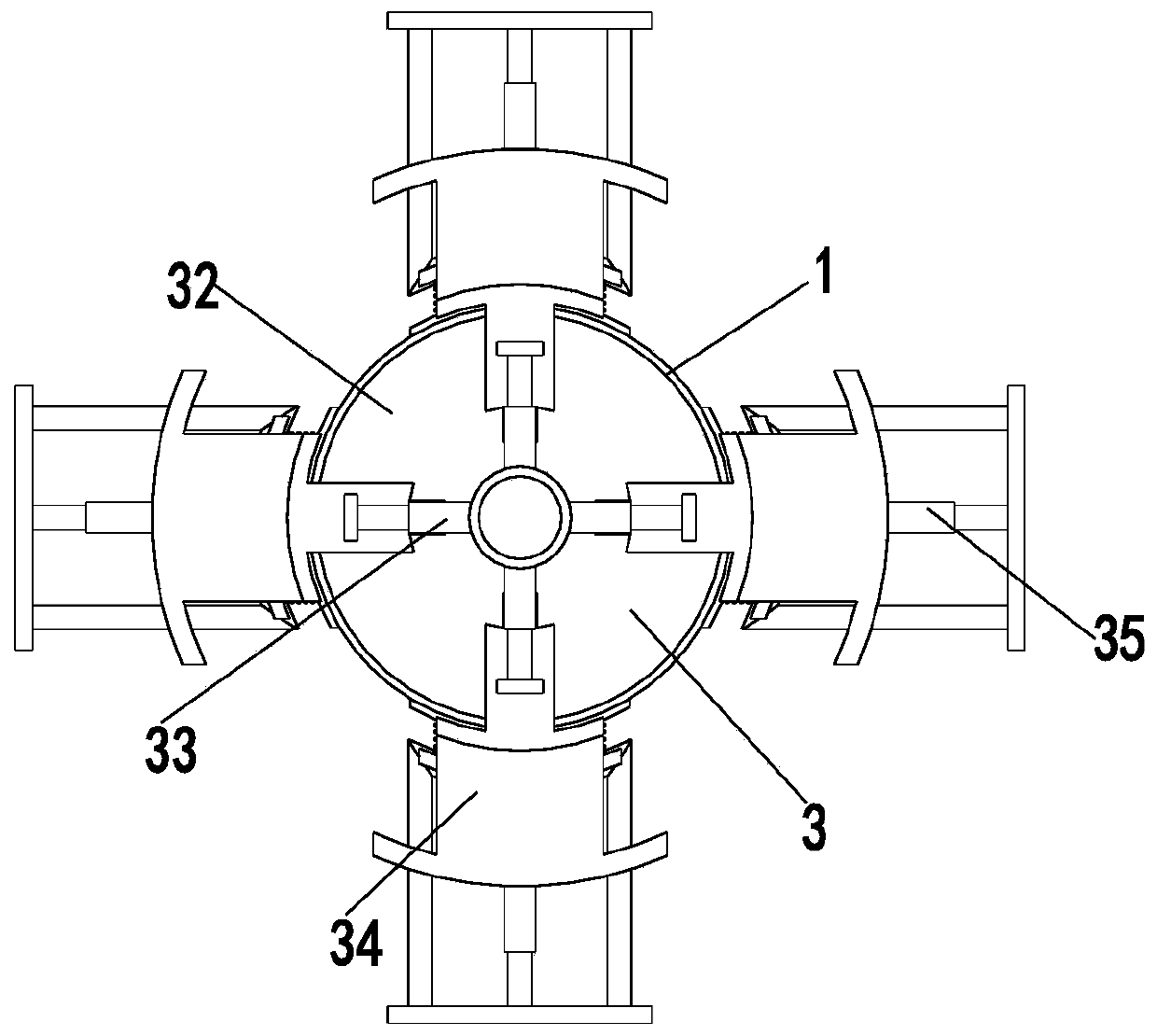 Efficient blister film slitting device and slitting method thereof