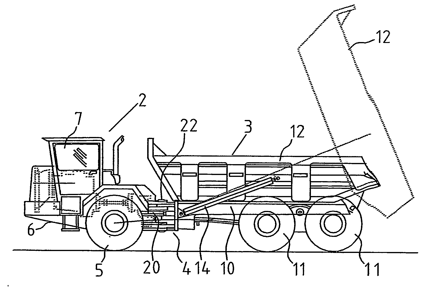 Articulated dump truck