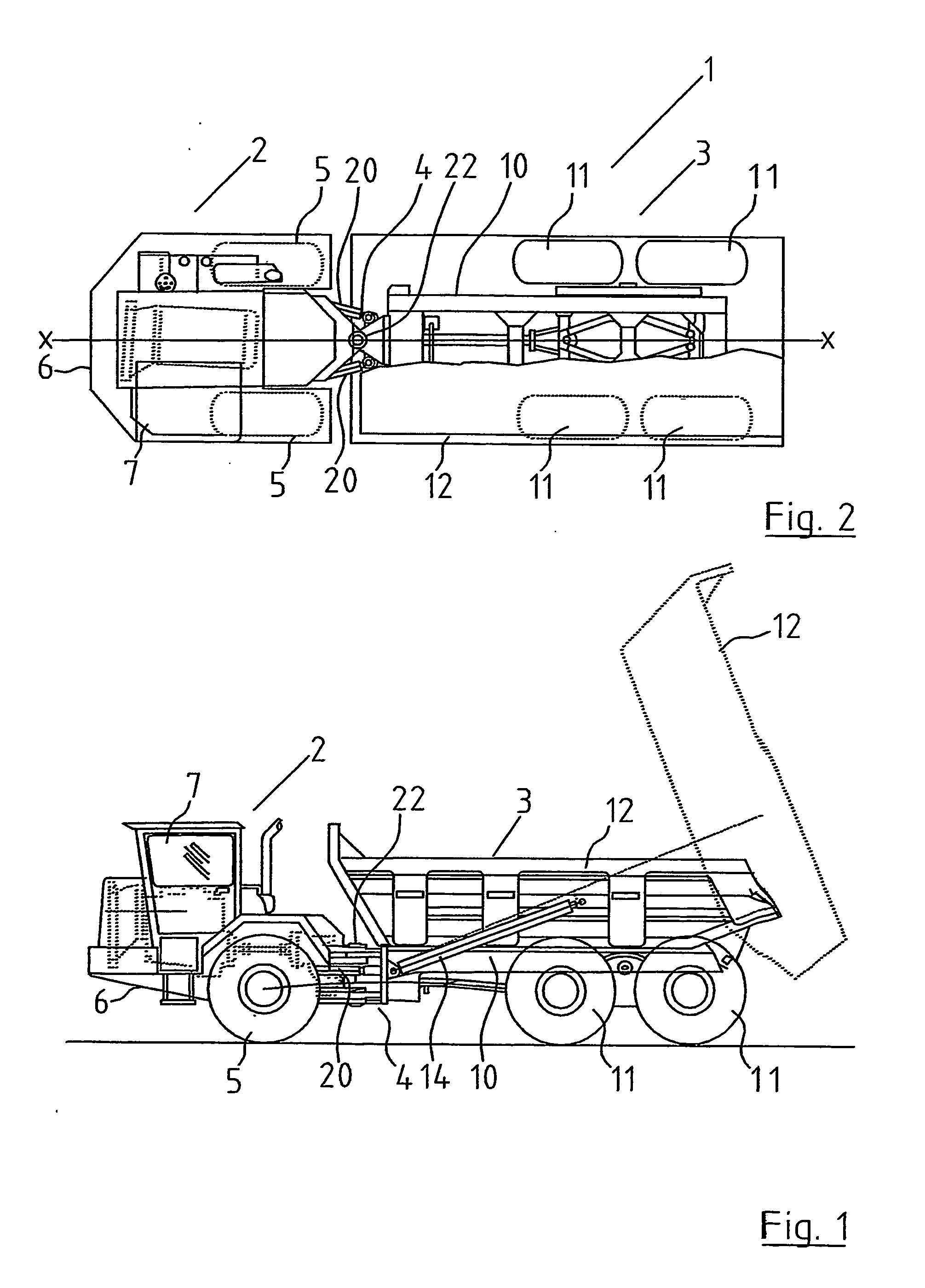 Articulated dump truck