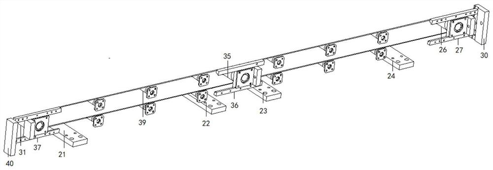 Speed regulatable and tightenable express transfer assembly line and application method