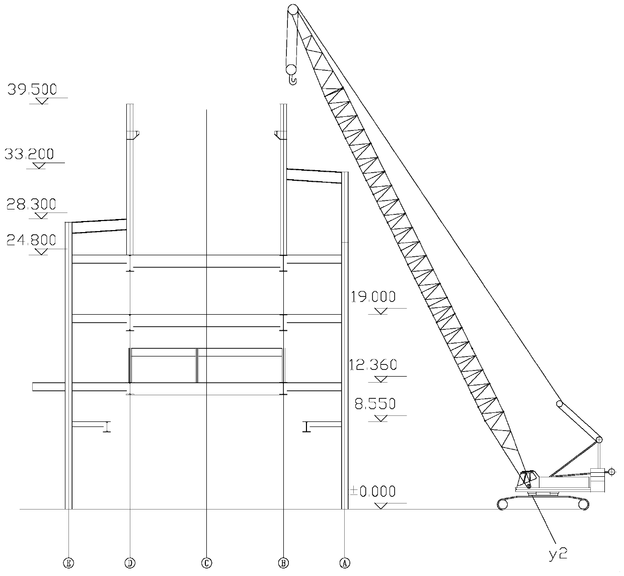 Lifting and installation process of electric furnace body