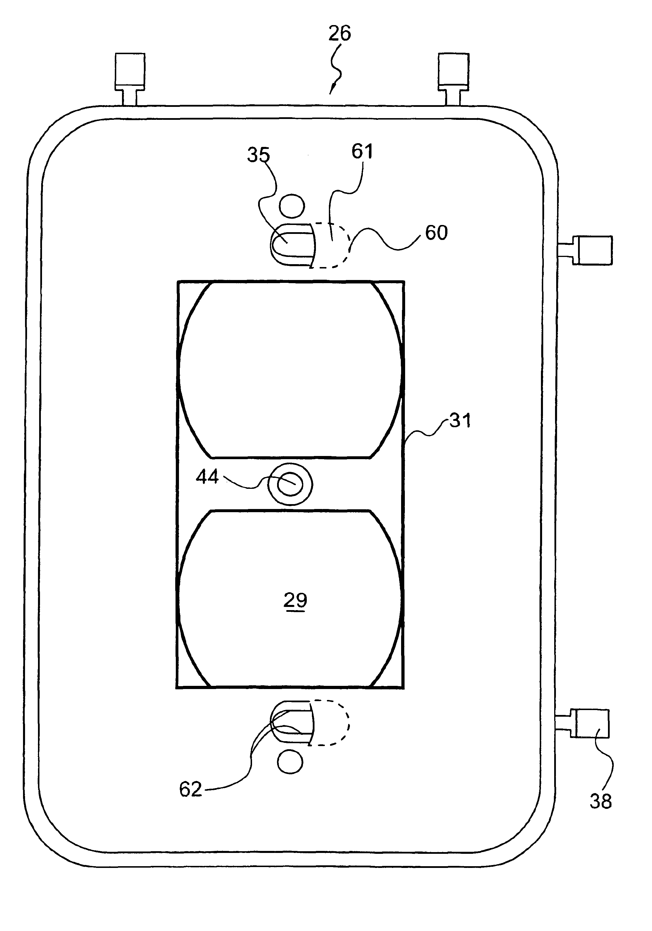 Base and electrical outlet having an expandable base mounting aperture and method for making same