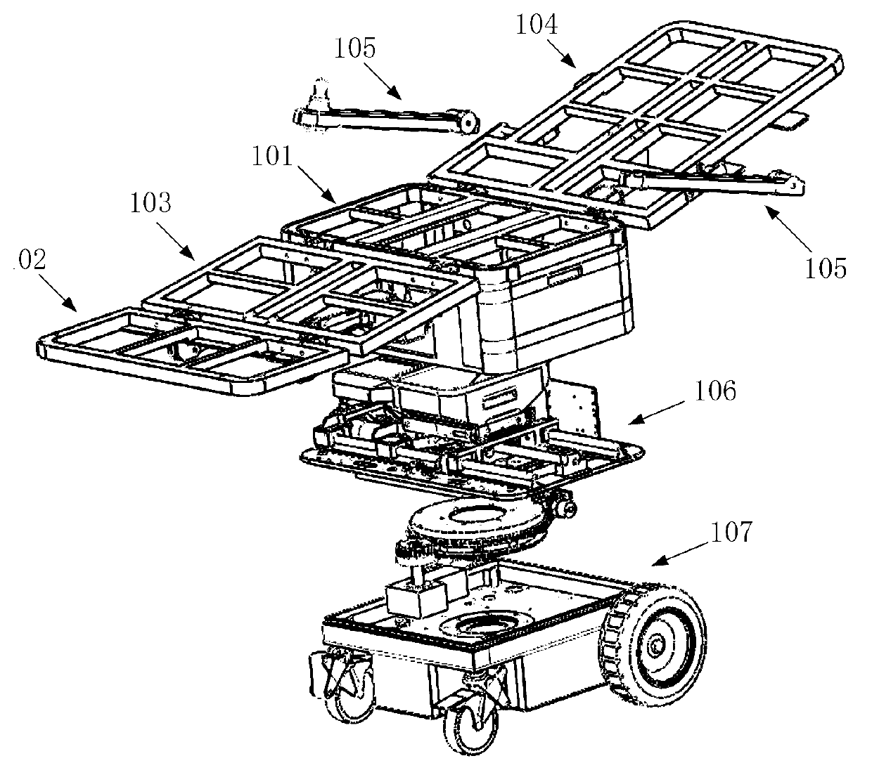 Bed and chair integrated nursing system with rotary seat and urination and defecation processing device