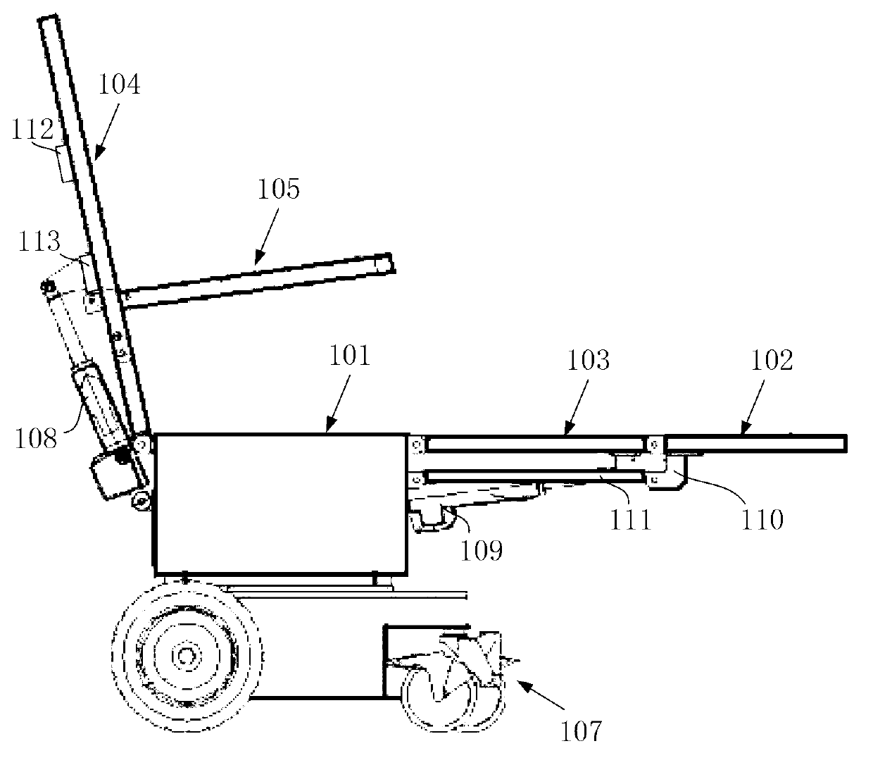 Bed and chair integrated nursing system with rotary seat and urination and defecation processing device