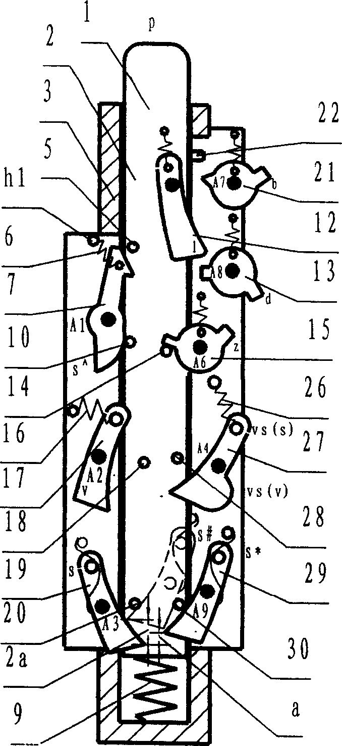 Mechanical logic device and mechanical safety device