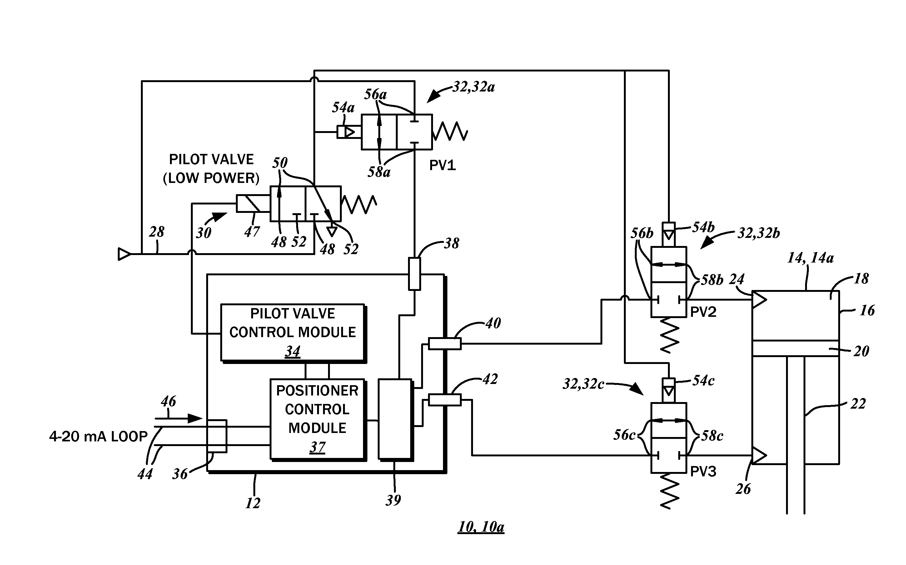 Valve positioning system with bleed prevention