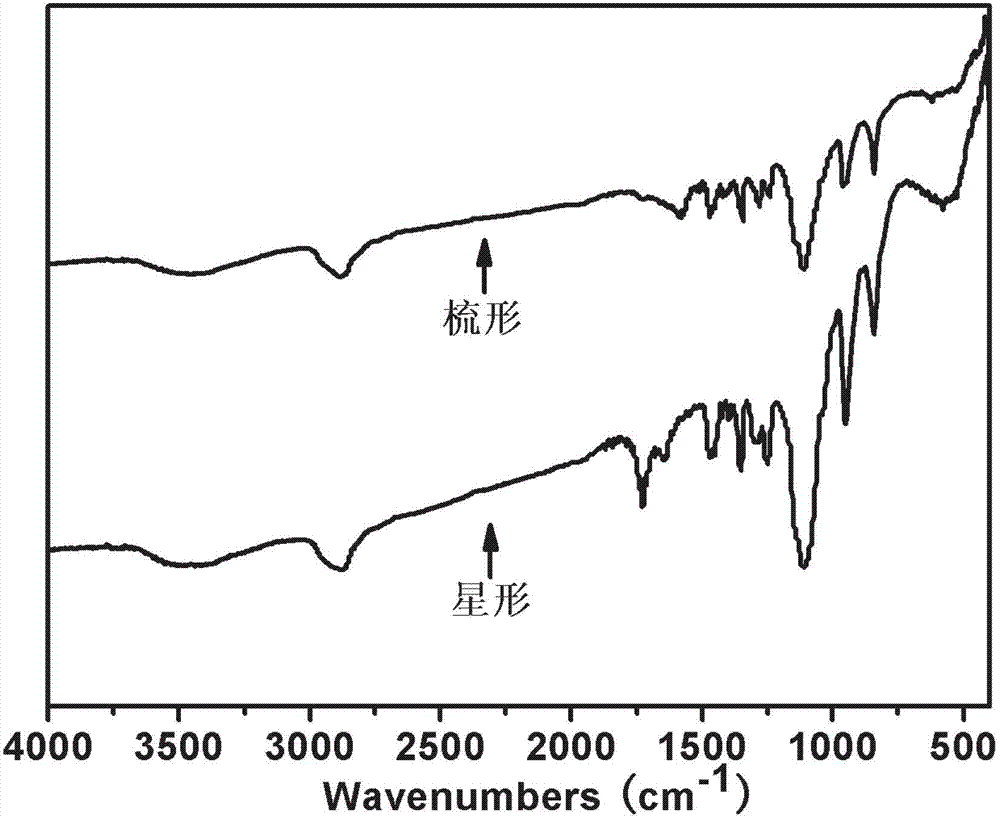 Preparation method of star polycarboxylic acid high-performance water reducing agent