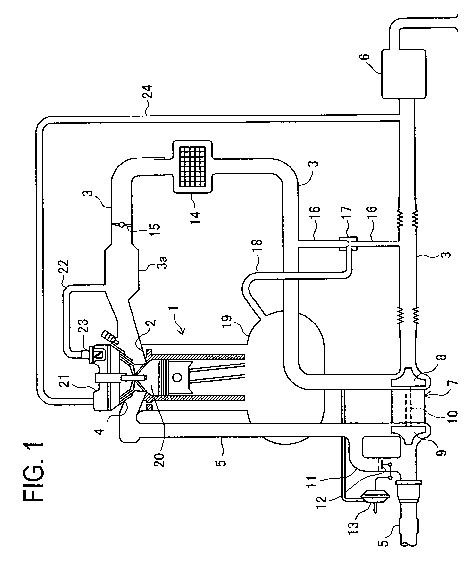 Blowby gas returning apparatus